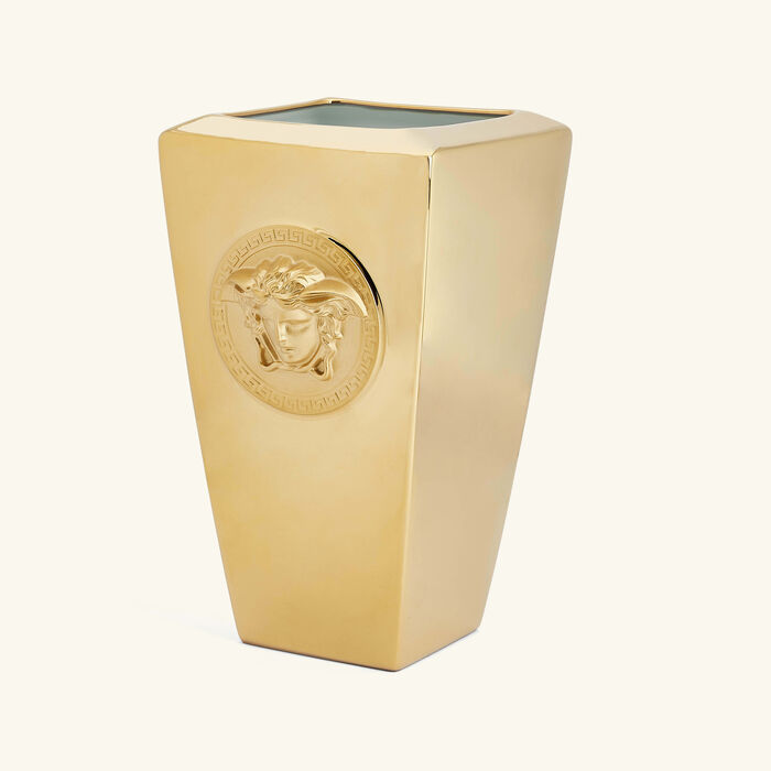 versace medusa vase small gold
