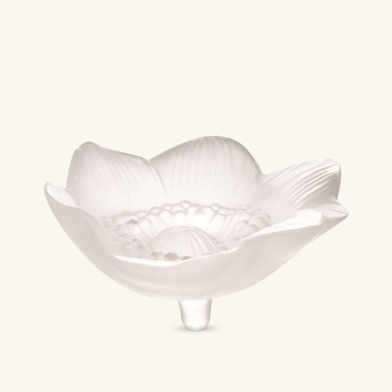lalique anemone flower sculpture small clear