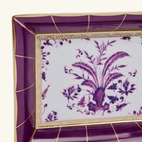bernardaud prunus ashtray rectangular small purple