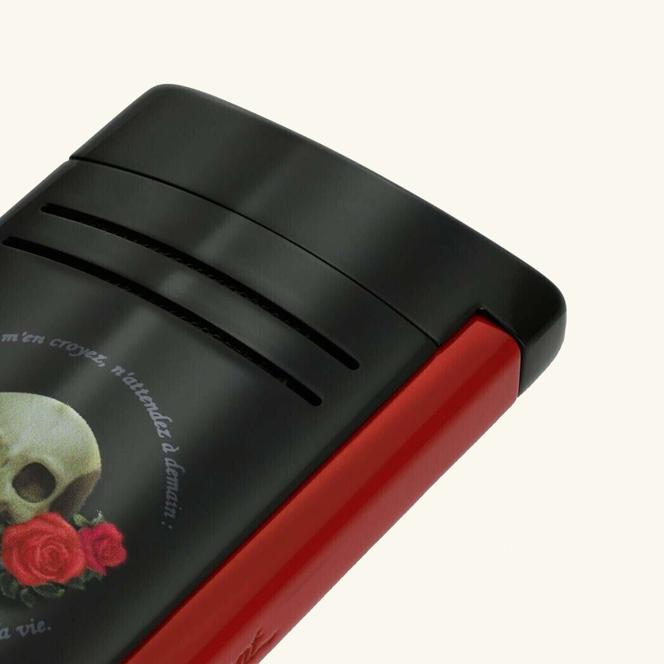 Maxijet Memento Mori Lighter Black st dupont maxijet memento mori lighter black