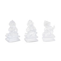 Ganesh Set Of 3 White Ganesh Musicians Ganesh Set Of 3 White Ganesh Musicians, small