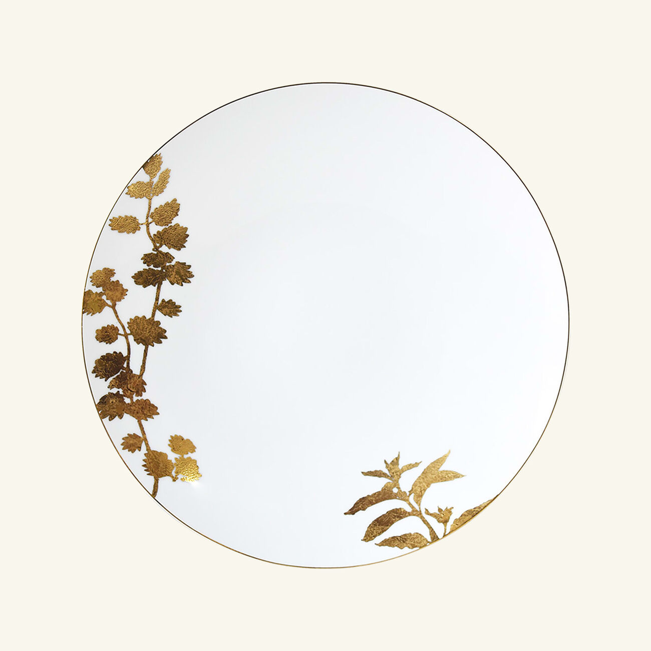 bernardaud v g tal or dinner plate round gold 26cm set of 4