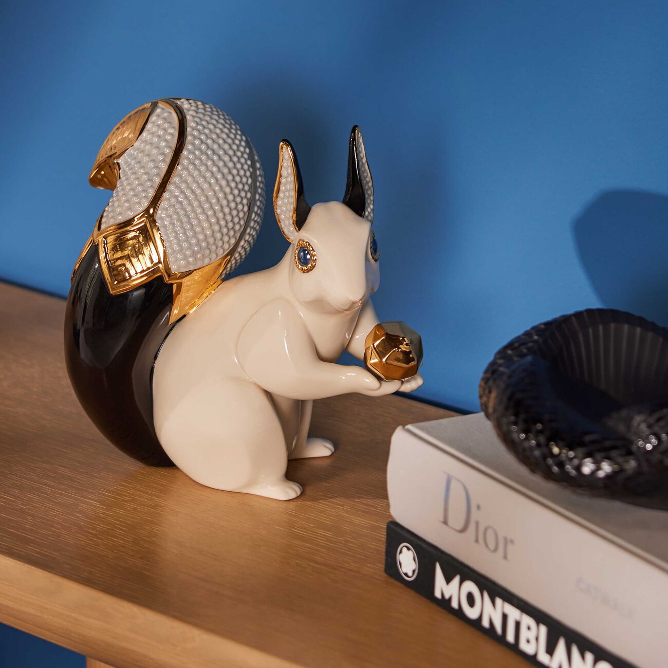 lladro squirrel jewel sculpture small