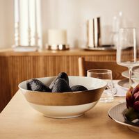 bernardaud divine salad bowl silver