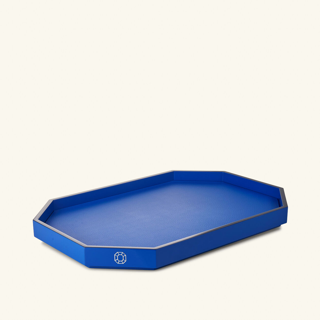 Octogone Tray Medium Blue baccarat octogone tray medium blue