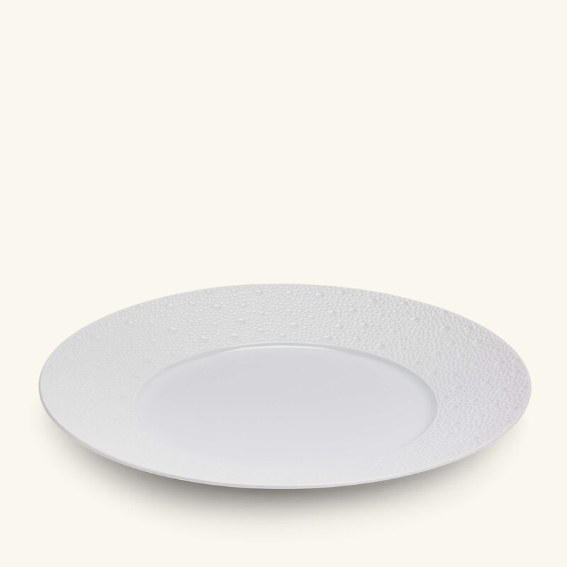 Ecume Dinner Plate Round White 26cm bernardaud ecume dinner plate round white 26cm