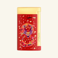 st dupont slim 7 year of the dragon lighter red