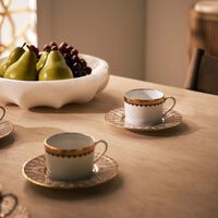 haviland cavalier royal tea cup saucer gold set of 4