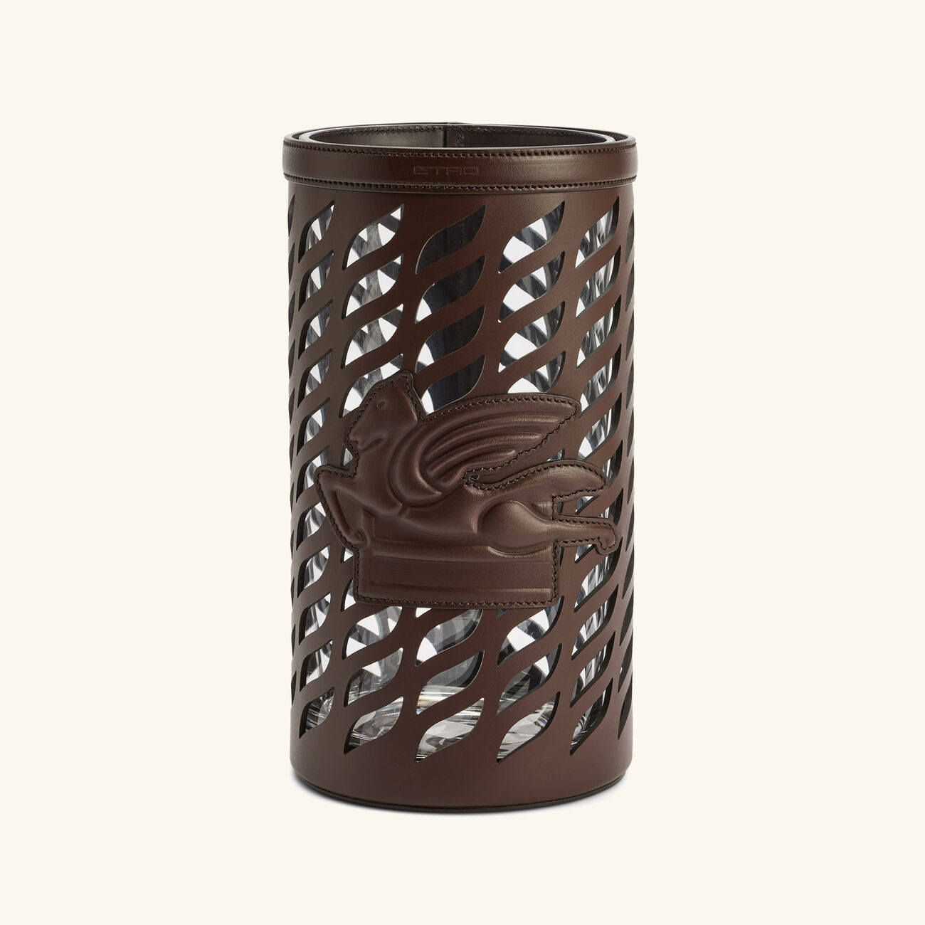 etro drill vase medium brown