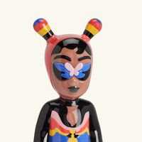 lladro the guest sculpture by jade purple large brown