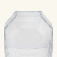 baccarat octogone vase small clear