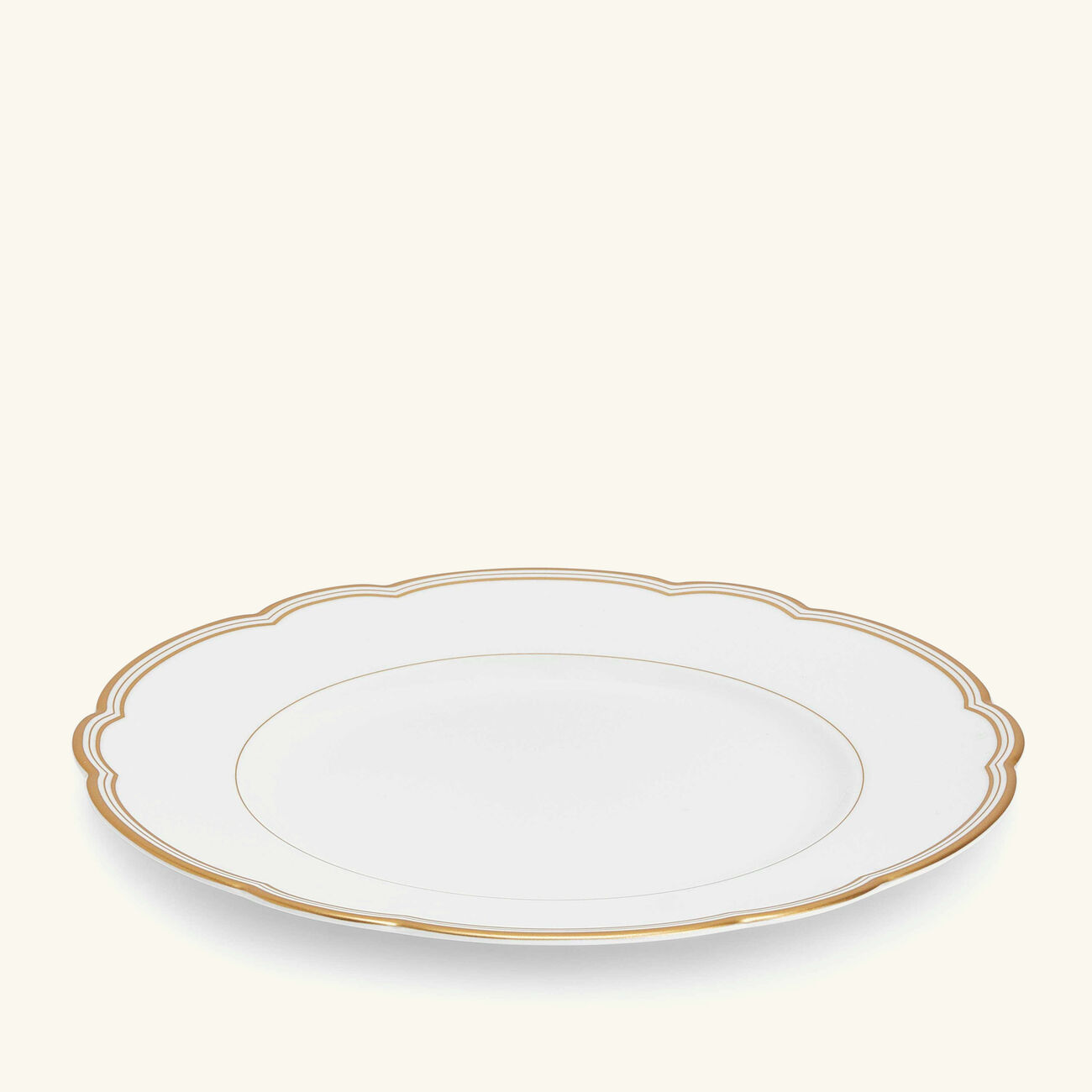 bernardaud pompadour salad plate round gold 21cm