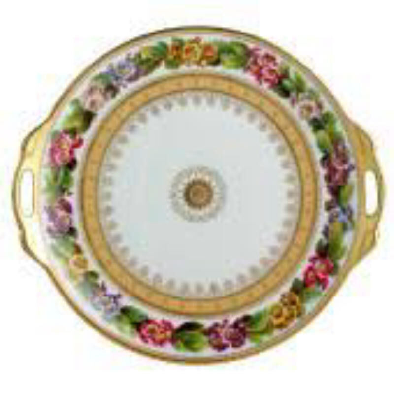 Botanique Cake Plate With Handles, large