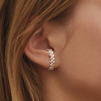 christofle babylone t bar ear cuff sterling silver