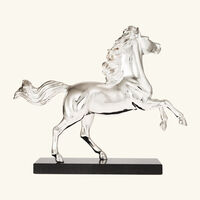 Lunar New Year Horse Sculpture Silver Plated christofle lunar new year horse sculpture silver plated