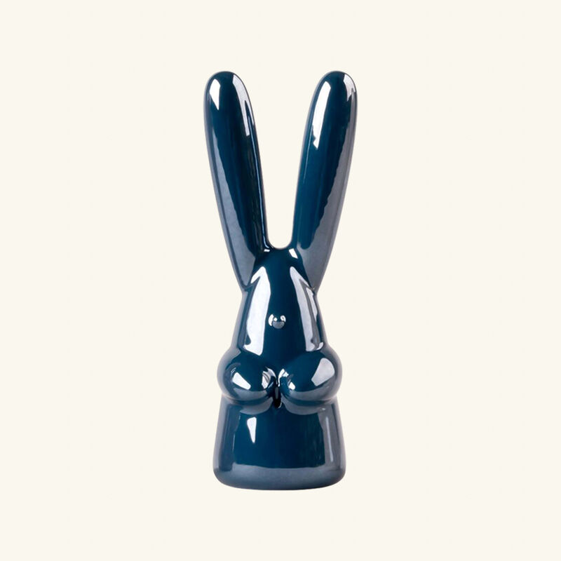 lladro bunny sculpture small blue