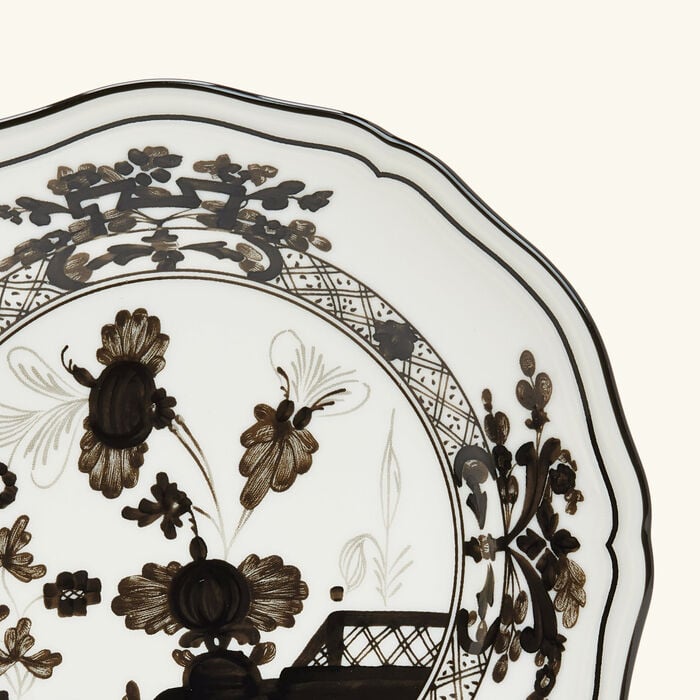 ginori 1735 oriente italiano bread plate grey