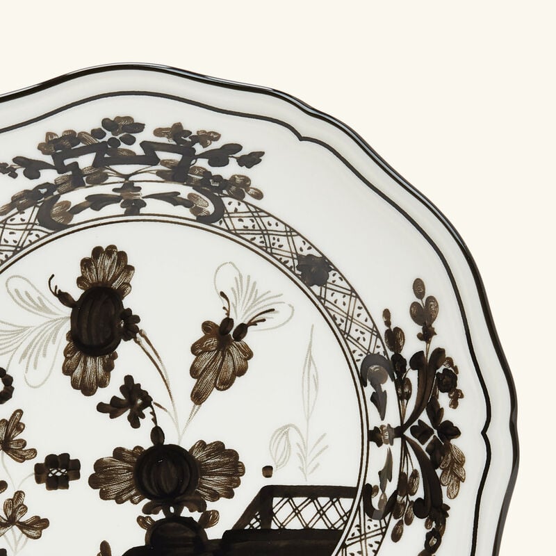 ginori 1735 oriente italiano bread plate grey
