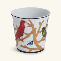 bernardaud aux oiseaux tumbler with candle