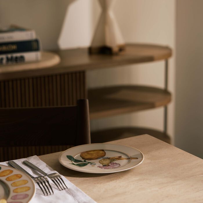 روزنتال طبق آيديليا المستدير للخبز والزبدة   18 سم   مزيّن بنقش على شكل طائر جميل