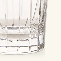 christofle crystal double old fashioned drinking glass clear set of 2