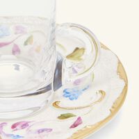 villari taormina arabic tea cup saucer white