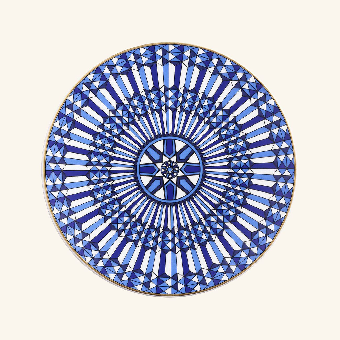 baccarat arcadia bread plate round blue 16cm