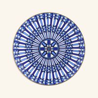 baccarat arcadia bread plate round blue 16cm