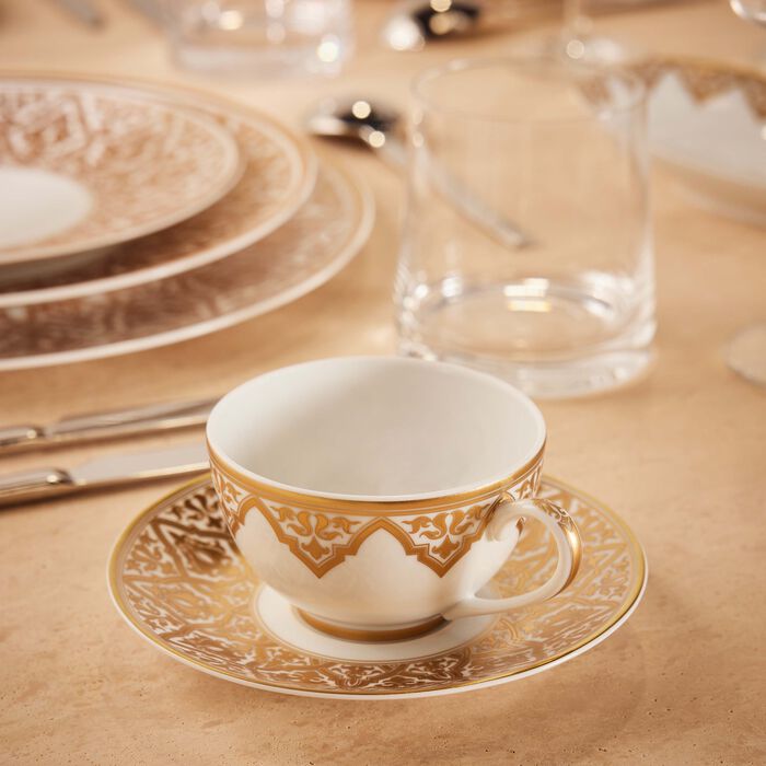 bernardaud venise tea cup saucer gold