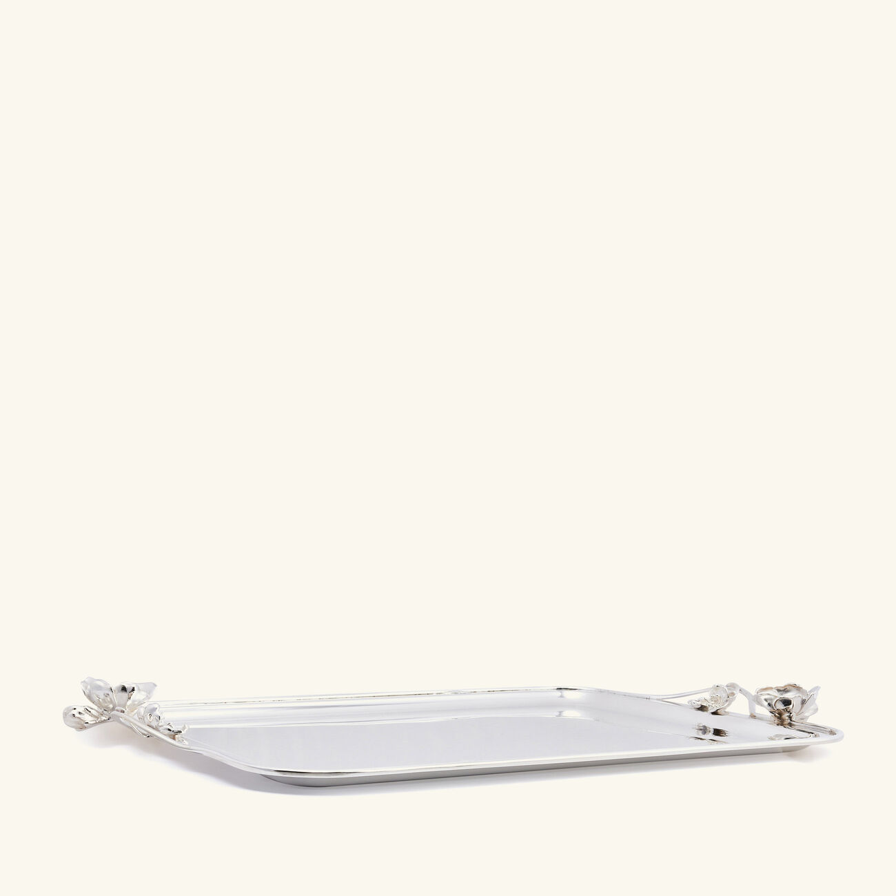 christofle anemone serving tray rectangular large silver plated