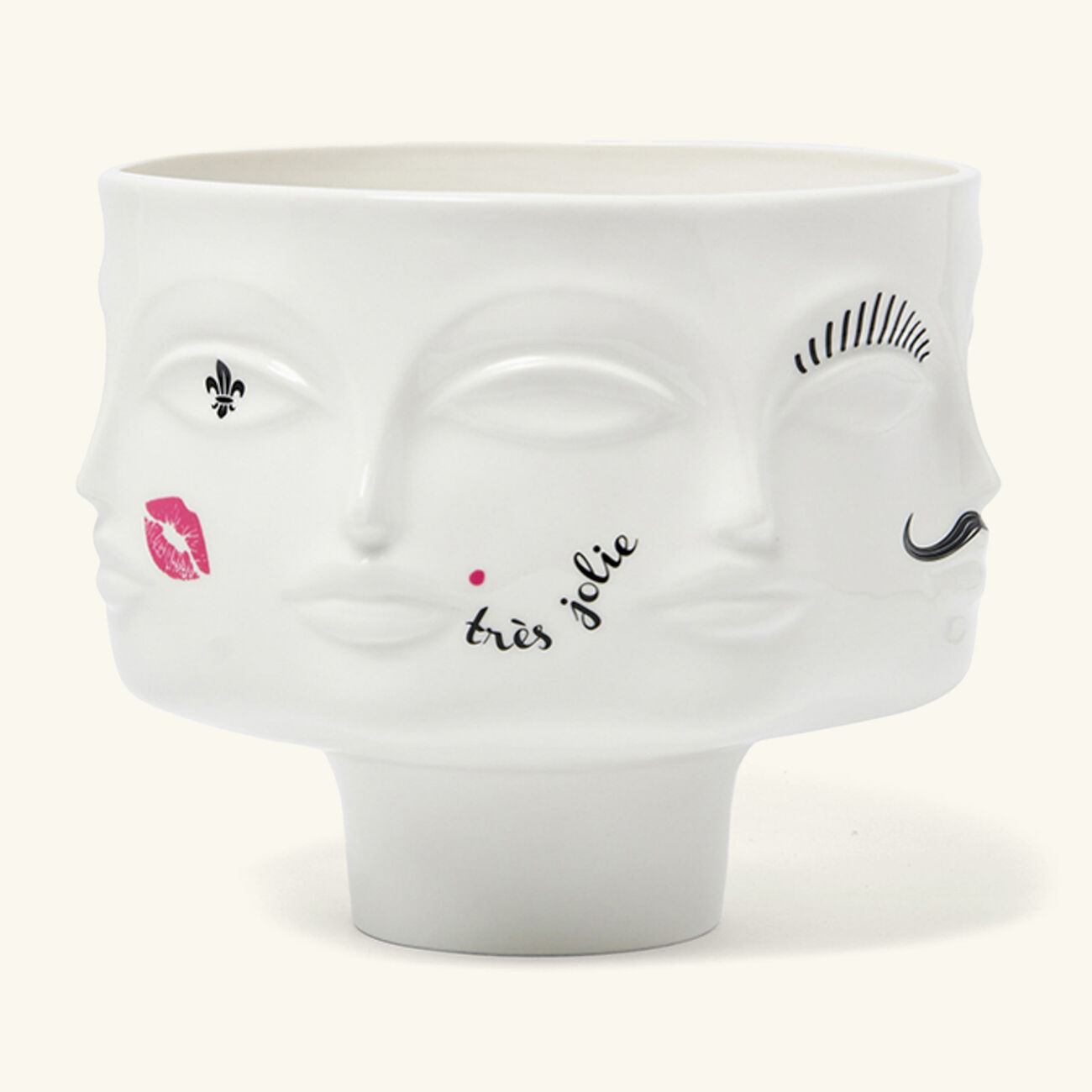 jonathan adler dora maar pedestal centerpiece white limited edition