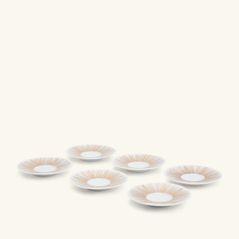 Tamrah by Razan Alazzouni Coffee Cup & Saucer Gold Set of 6 silsal tamrah by razan alazzouni coffee cup saucer gold set of 6