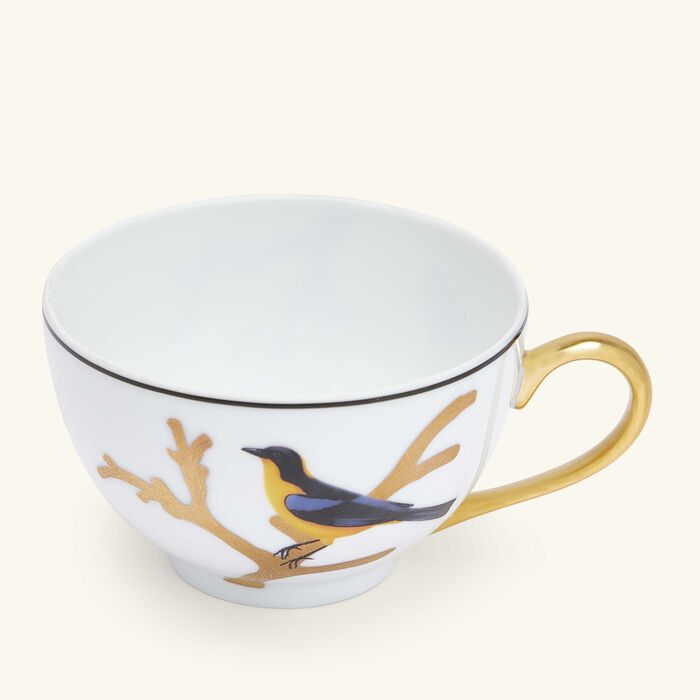 Aux Oiseaux Tea Cup Gold bernardaud aux oiseaux tea cup gold