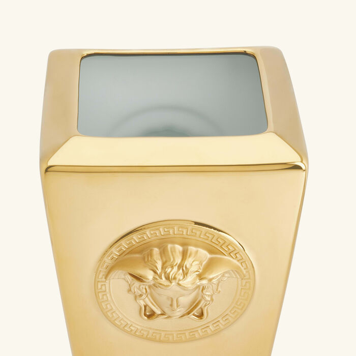 versace medusa vase small gold
