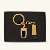 st dupont double puncher cigar cutter gold