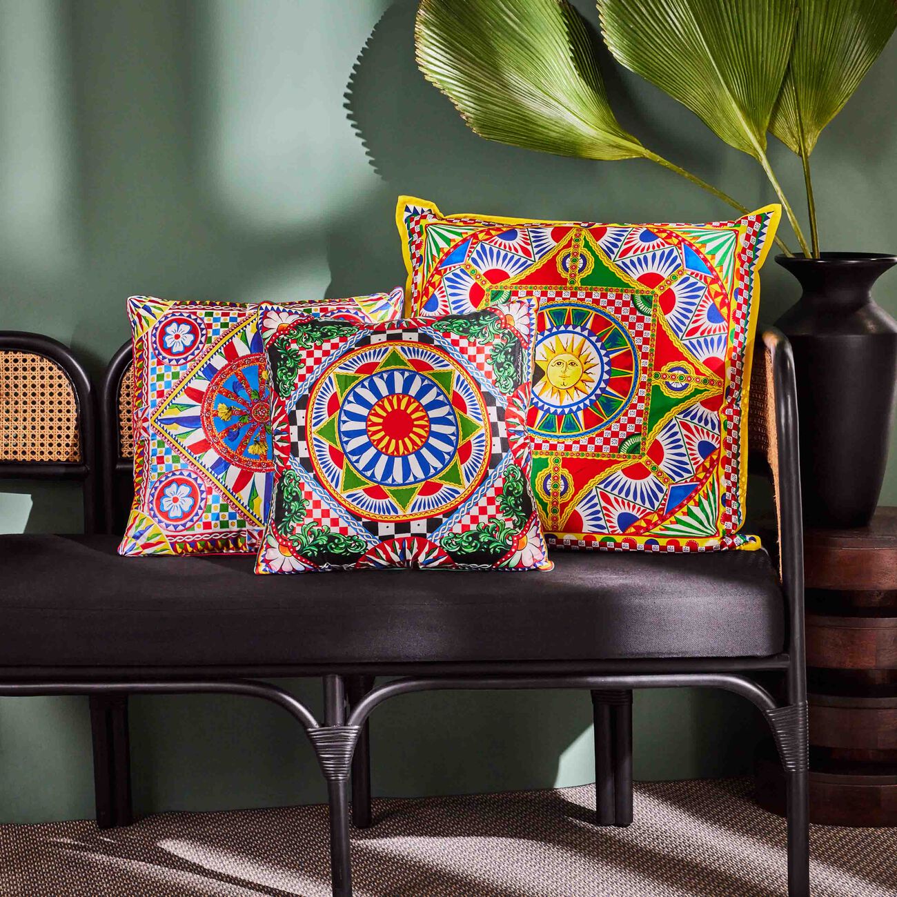dolce gabbana casa silk twill pillow