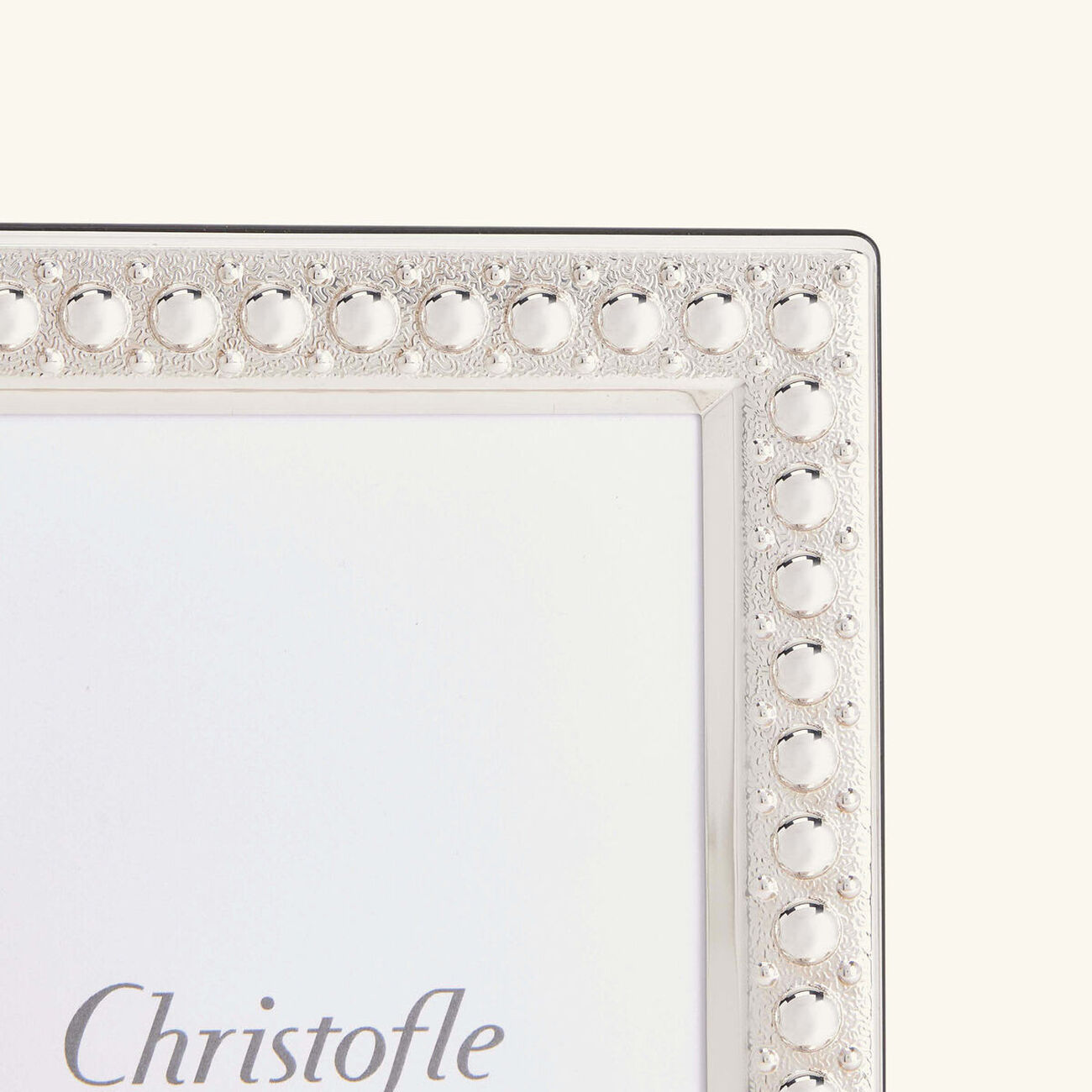 christofle perles picture frame silver 10x15cm