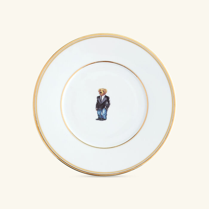 ralph lauren home wilshire tux bear plate set 4