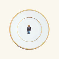 Wilshire Tux Bear Plate Set 4 ralph lauren home wilshire tux bear plate set 4