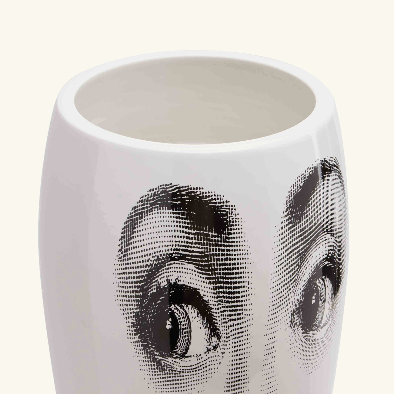 fornasetti smilzo moustache vase medium white