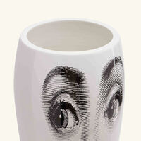 fornasetti smilzo moustache vase medium white