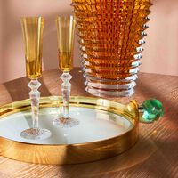baccarat mille nuits flutissimo champagne glass yellow set of 2