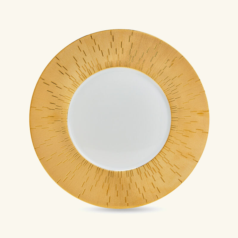 هافيلاند طبق الضيافة إنفيني دائري باللون الذهبي 32