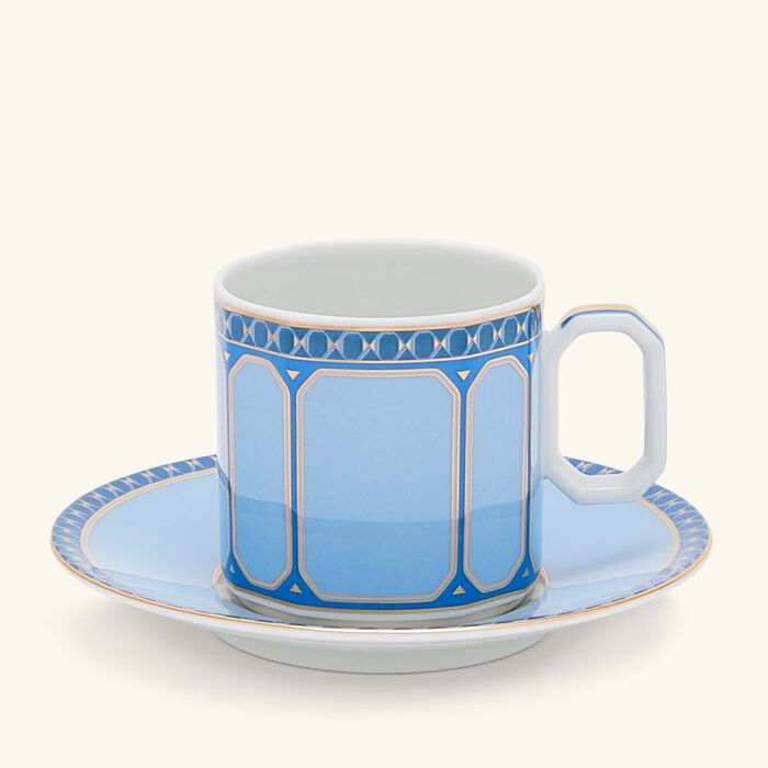 rosenthal signum azure coffee cup saucer blue