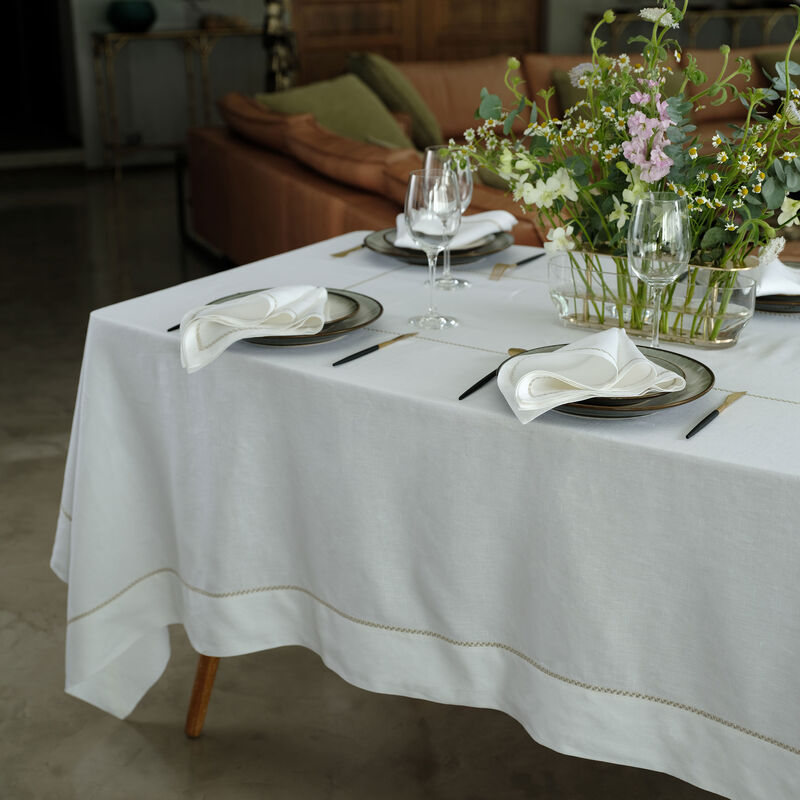 catherine denoual silver rosely linen set