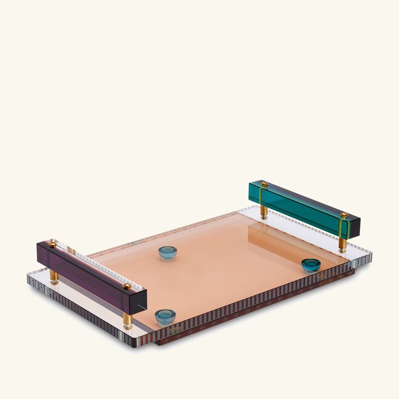 Fontana Tray Rectangular Large Brown reflections copenhagen fontana tray rectangular large brown