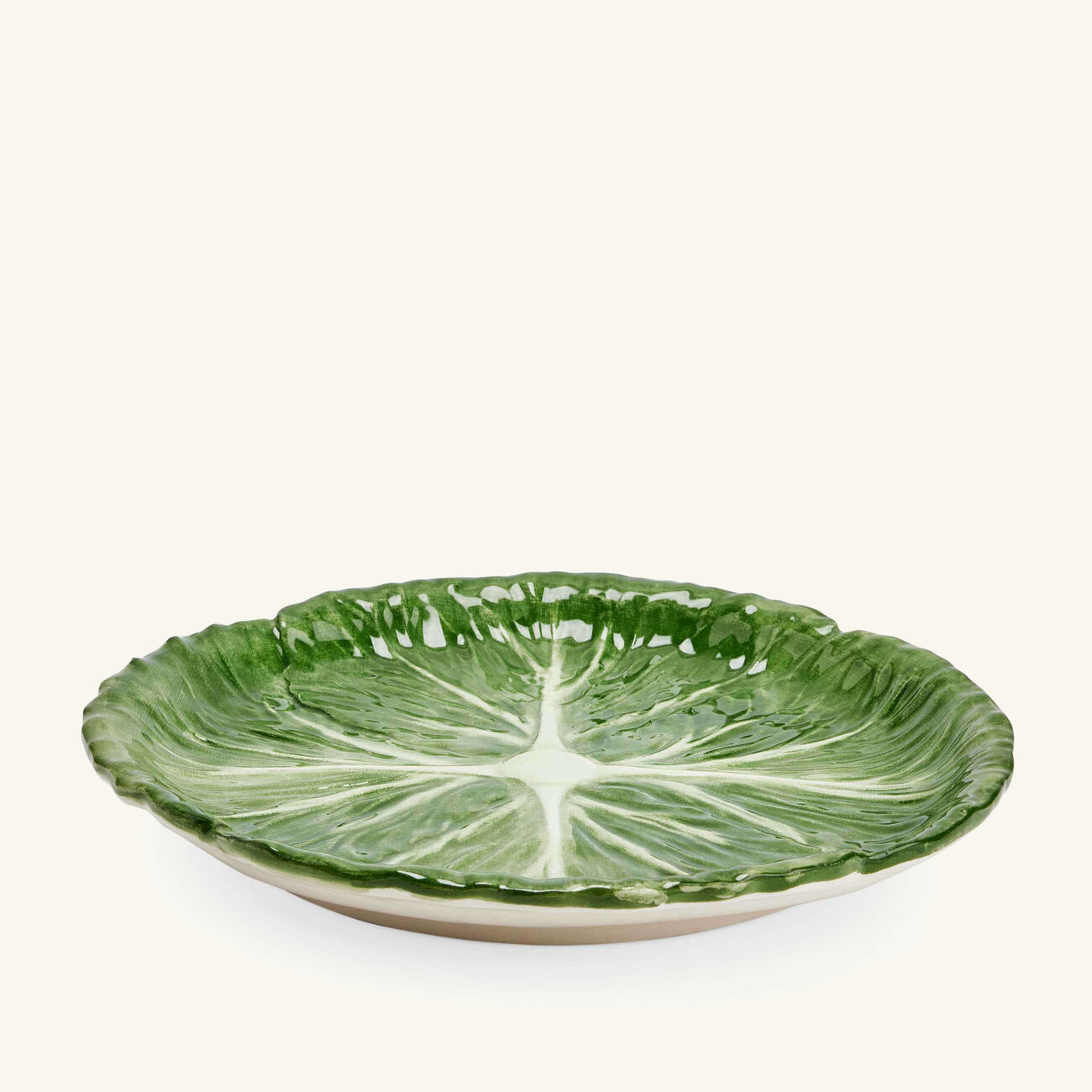 les ottomans radicchio side plate round green 22cm