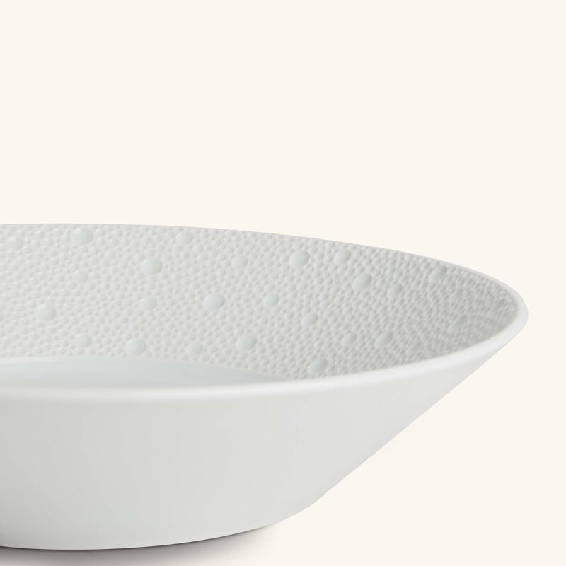 bernardaud ecume serving bowl white 24cm
