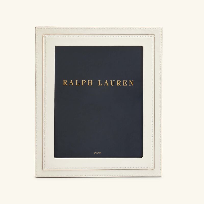 Brennan Leather Frame White 20x25cm ralph lauren home brennan leather frame white 20x25cm
