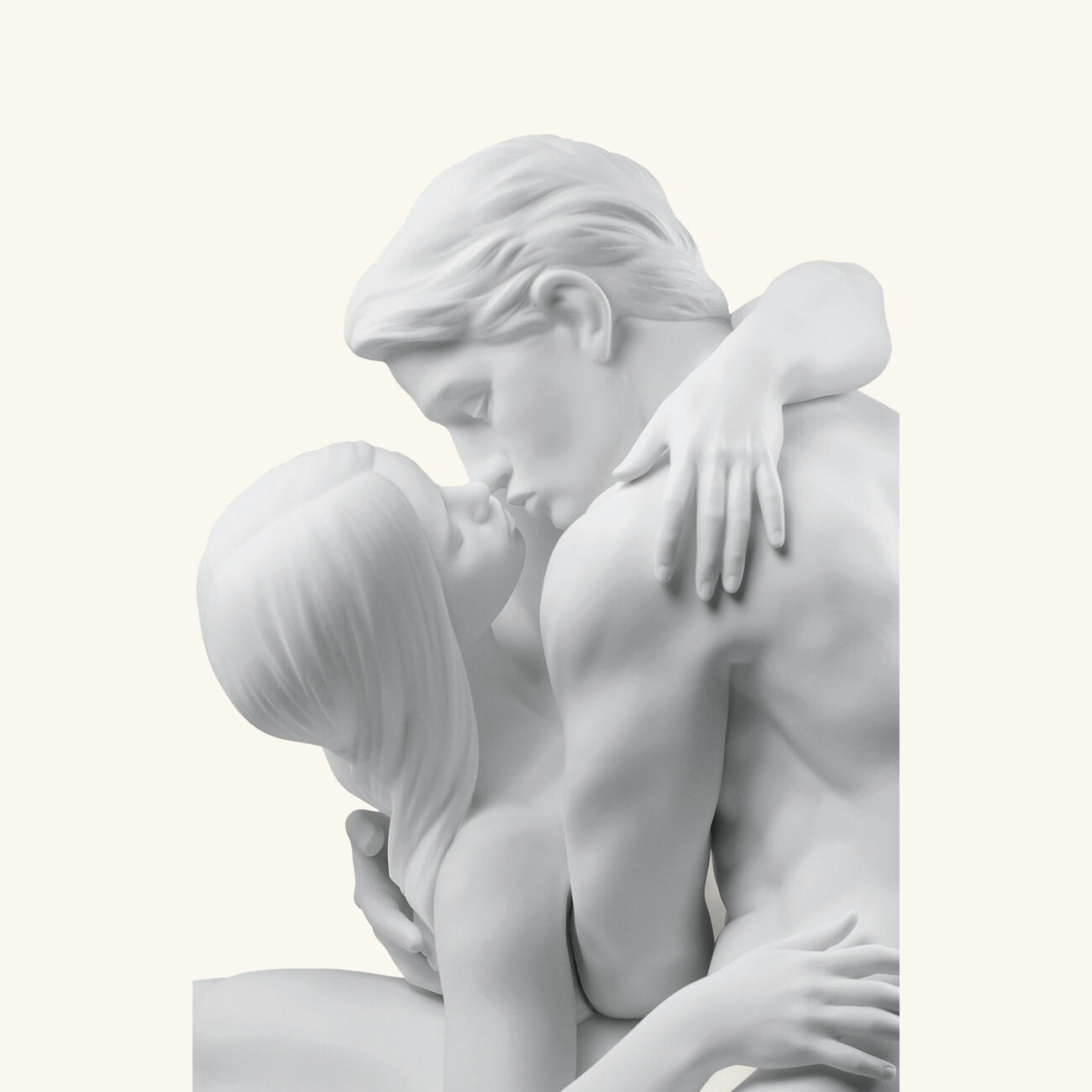 lladro passionate kiss sculpture large white
